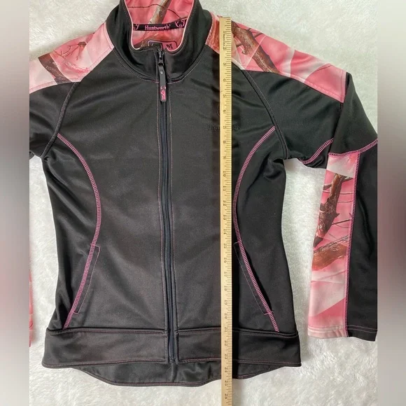 Huntworth Women’s Pink Camo Full-Zip Performance Track Jacket Size Medium - Picture 9 of 9